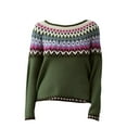 thumbnail image 4 of Bovemsi Womens Sweaters Pullover Fall Winter Casual Loose Long Sleeve Knitted Tops Fall Sweaters, 4 of 4