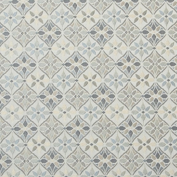 Decora Furnishings Luxurious Premium Jacquard Turkish Ornate Design Furnishing Fabric for Upholstery, Window Treatments, Craft Victorian Renaissance Rococo 54" Width Fabric by The Yard (Gray)