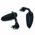 thumbnail image 5 of Black 7/8" 22mm Motorcycle Handlebar Bar End Rearview Side Mirror for Honda Kawasaki Suzuki Yamaha ZX6R R1 R6 GSXR CBR 600 F2 F4 FZ6 SV ZX7R CB FZ1 6R Cafe Racer Custom, 5 of 6