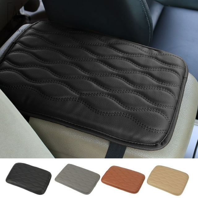 Gustave Auto Center Console Pad PU Leather Car Armrest Seat Box Cover Protector Universal Fit