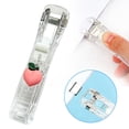 thumbnail image 2 of BINGLI Handheld Papers Clip Dispenser,Portable Mini Push Stapler Paper Clam Clip Dispenser,Fast Paper Clipper for Office School, 2 of 9