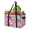 Multicolor 2, variant on CURLYOOT Oil Painting Tulip Reusable Grocery Bag, Foldable Shopping Tote Bag with Reinforced Handles, Large Kitchen Grocery Bags for Shopping Groceries Picnic
