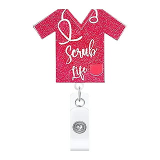 Hot Pink Badge Reel for Nurses - Harbor to Gulf – Harbor to Gulf Co.
