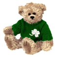 thumbnail image 1 of Ty Attic Treasure Blarney Bear con suéter verde de trébol irlandés 8 "Articulado Teddy Ty 8421062157, 1 of 1