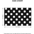 thumbnail image 2 of Table Placemats Set of 4-12x18 in Faux Linen Double Heat Resistant Place Mats, Black and White Polka Dot Cloth Indoor/Outdoor Placemats, Washable Table Mats for Dining, Kitchen, Party, 2 of 6