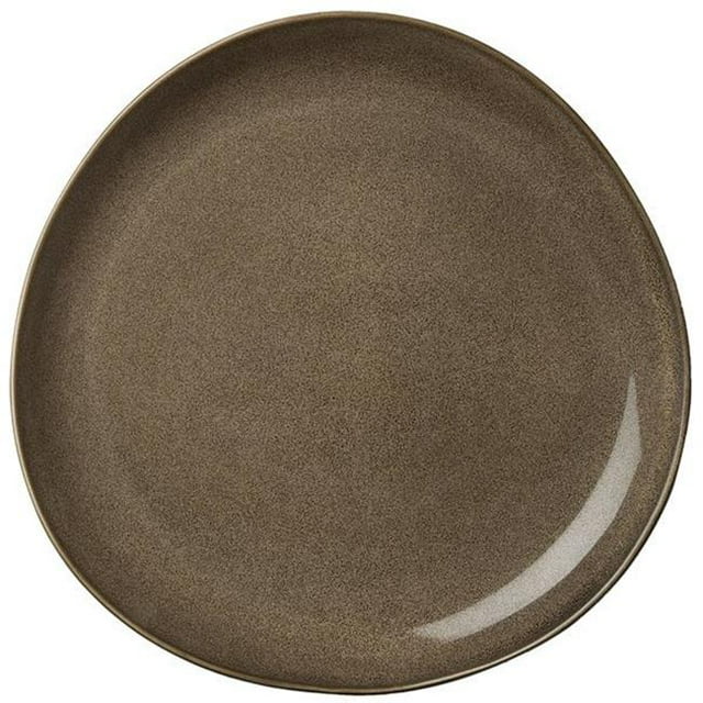 Luzerne L6753059124P 7.25 in. Rustic Chestnut Porcelain Plate Brown