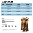 thumbnail image 5 of Lsque Cute Calf Butterflies A Print Men's Cotton Blend Sleeveless Muscle Shirts (S-3XL)- Moisture Wicking, Odor Protection, UPF 30+,Small, 5 of 8