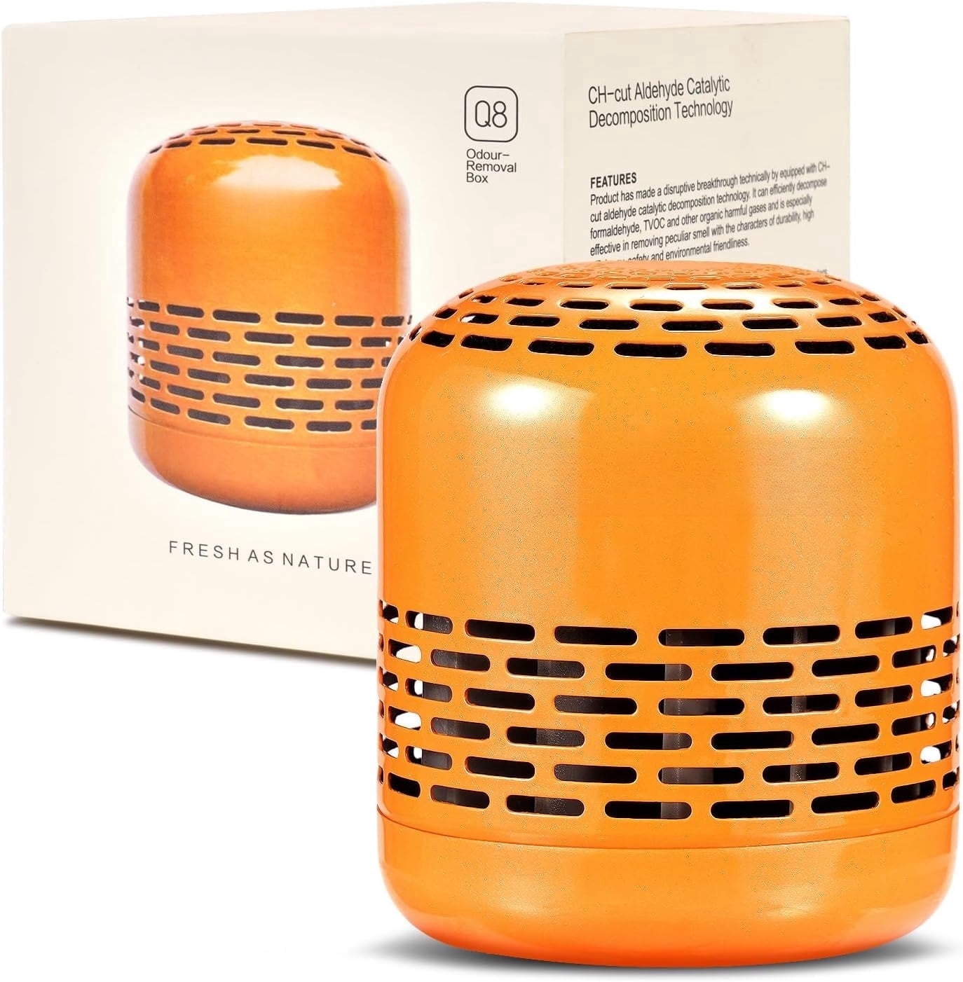Chill Bill Refrigerator Deodorizer Remover Absorbs Odors, Reusable Baking Soda Air Purifier - Cute Penguin Design