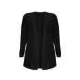 thumbnail image 3 of Women'S Light-Weight Cardigan Open Front Casual Long Sleeve Knit Sweater with Pockets White XXL, 3 of 6