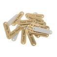 thumbnail image 6 of 20 Pcs Retro Labels PU Leather Label Tags Buttons Apparel Handmade , 45x12x1mm Gold, 6 of 6
