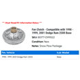 thumbnail image 2 of Fan Clutch - Compatible with 1998 - 1999, 2001 Dodge Ram 2500 Base, 2 of 2