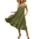 thumbnail image 5 of Sunloudy Vestido midi sin mangas para mujer, vestido de playa con volantes sueltos de color sólido sin mangas de verano Sunloudy  S M L XL, 5 of 7