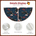 thumbnail image 5 of Balery Christmas Dachshund Printed Christmas Tree Skirt , Merry Christmas Party Christmas Tree Decoration,Adjustable Tree Skirt-30", 5 of 8