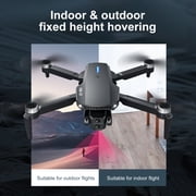 E88 Drone with HD Dual Camera, Mini Drone Foldable RC Quadcopter with Brushless Motor, Toys Gifts for Kids and Adults Beginners, Black