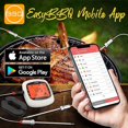 thumbnail image 4 of 4 Channels Bluetooth BBQ Digital Thermometer with 4 Probes - Large LCD Display, 4 of 4