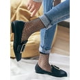 thumbnail image 3 of Medias altas hasta el tobillo para mujer, mini calcetines con red de diamantes, paquete de 3, 3 of 4