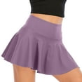 thumbnail image 2 of Whlbf Skorts Skirts for Women with Pockets,Exercise Cycling Shorts Gym Yoga Tennis Skirt Fake Two-piece Running Casual Summer Sports Skirt(including Pocket), 2 of 5