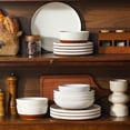 thumbnail image 6 of MALACASA Dinnerware Set for 4, 16 Pcs Ceramic Plates and Bowls Sets, Scratch Resistant Dish Set, Oven & Microwave & Dishwasher Safe, 6 of 9