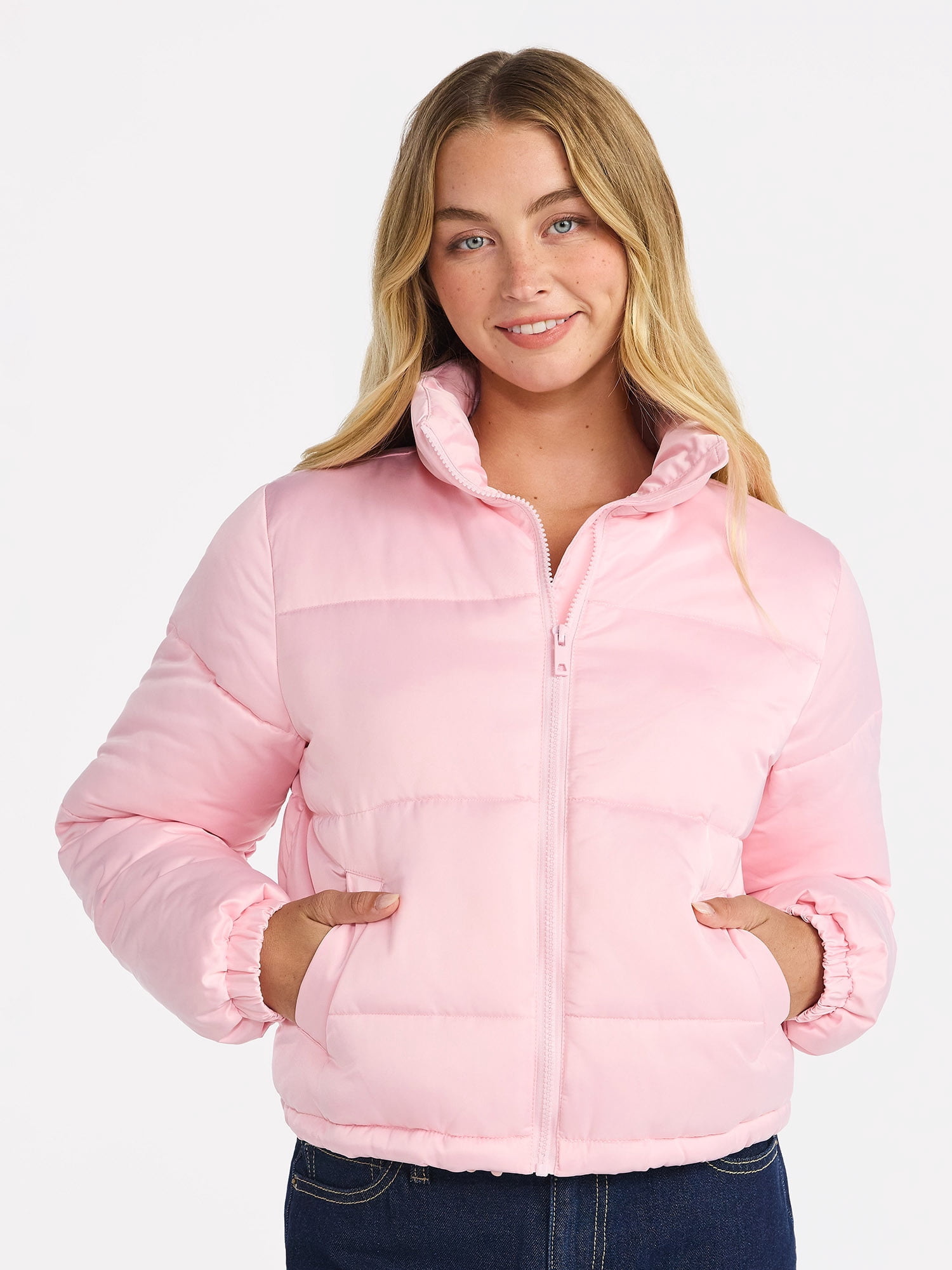 No Boundaries Puffer Jacket, Women's