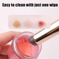 thumbnail image 4 of Soft Silicone Lip Brush with Protective Cover & Round Head, Precision Makeup Concealer Tool for Blending & Application, 1-Piece, 4 of 8