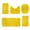 Yellow, variant on 5-Piece Solid Color Bathroom Rug Set, Super Soft Absorbent Toilet Mats with Non-Slip Backing, Machine Washable Modern Bath Mat for Bathroom Floor,Brown