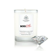 ForeverWick Diamond Candle 14oz Boss B*tch Soy Wax Candle With Diamond Inside - Funny Candle, Boss, Gift For Her, Diamond
