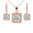 Rose Gold, variant on Cate & Chloe Ivy 18k White Gold Plated Jewelry Set with Simulated Diamond Crystals Gift for Women