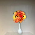 thumbnail image 5 of fall flowers sunflowers Artificial Flowers Autumn Sunflower for Fall Thanksgiving Festival Simulation Bouquet fall decor Plastic Fake Flower Ornaments Welcome Home Decorations sunflower decorations, 5 of 9