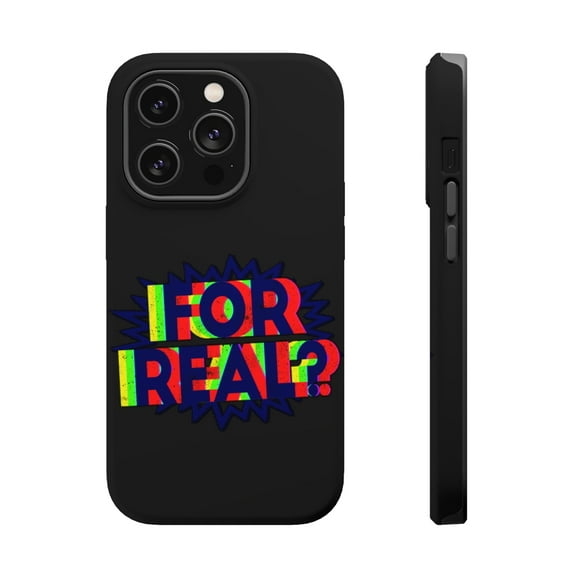 DistinctInk Tough Case for Apple iPhone 15 PRO (6.1" Screen), Compatible with MagSafe Charging - For Real