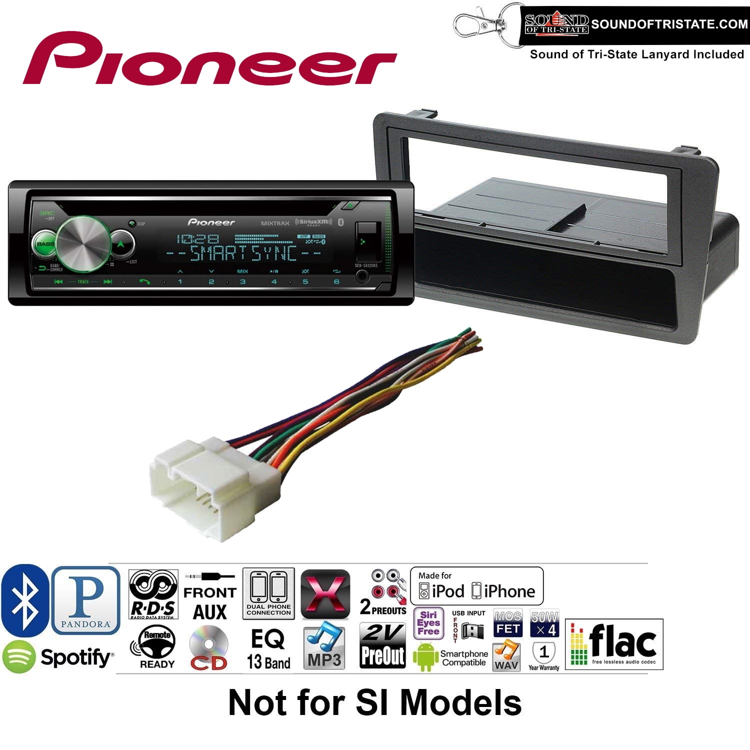 Complete Honda Civic 2001-2005 Car Stereo Deck Install Kit Set W// Wiring Harness