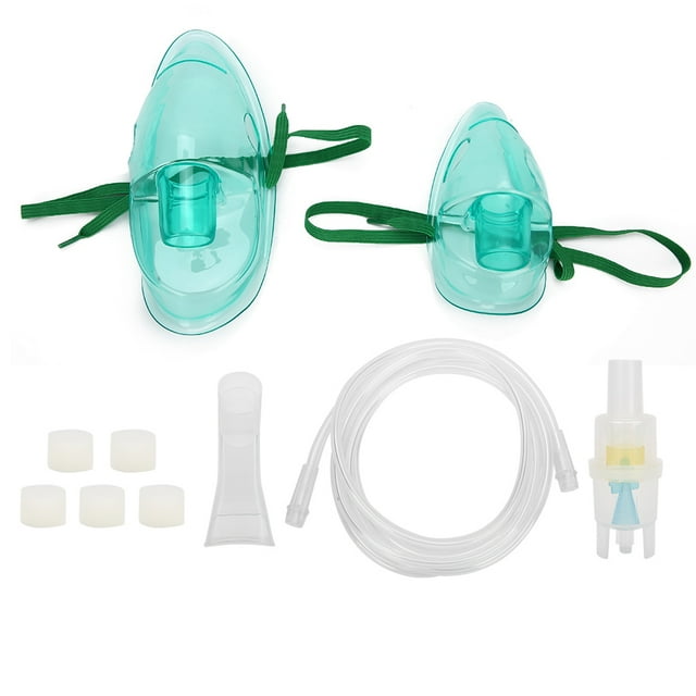 Nebulizador desechable para adultos y niños, protector facial, atomizador doméstico, juego de tubos con cubierta facial