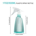 thumbnail image 2 of Vaupan Plastic Spray Bottles, 0.5L/16 oz Plant Mister Leak Proof Empty Mist Water Bottle for Cleaning Solution Hair Pet Flowers Plants Garden, Trigger Sprayer with Adjustable Nozzle (Green & Black), 2 of 7