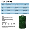 thumbnail image 4 of Kdxio Green Sparkling for Men's Muscle T-shirt,Sleeveless for Workout Running Athletic Gym Lounge Casual, 4 of 5