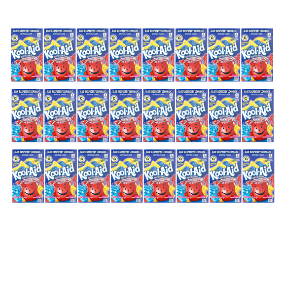 Kool-Aid RASPBERRY LEMONADE Unsweetened Delicious Artificially Flavored Powdered Drink Mix, 0.22Oz., 24 PACKETS