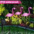 FUYGRCJ Solar Flamingo Light IP55 Waterproof LED Flamingo Stake Light