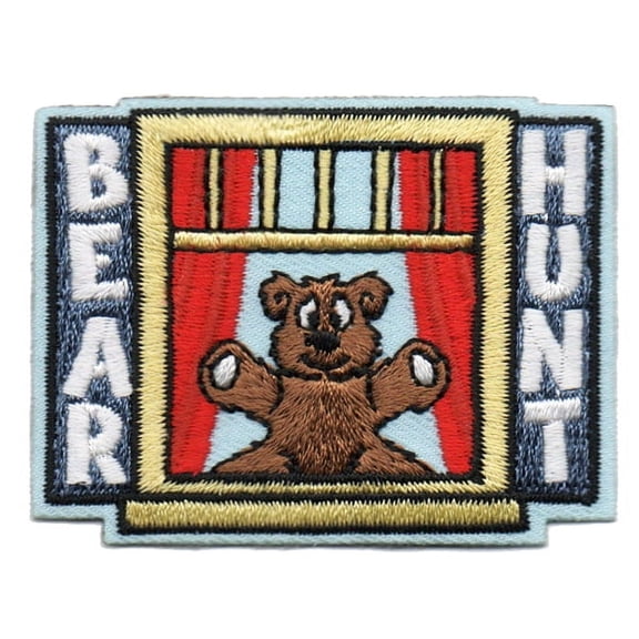 12 pieces 2" Custom Activity Scouts Applique Fun Patches - Bear Hunt Patch