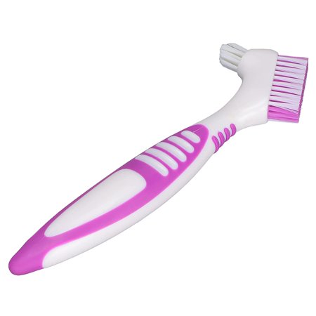 Denture Brush, False Toothbrush Cleaning Brush Prolong Denture Long Time Plastic for False Teeth Cleaning