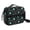 Alien Head and, variant on Alien and Star Black Pattern Insulated Lunch Bag with Shoulder Strap and Bottle Holder,Bento School Lunch Bag Box,11x9.5x3.5 Inches