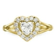thumbnail image 5 of 10K Yellow Gold Ring Band Themed Cubic Zirconia CZ White, 5 of 5