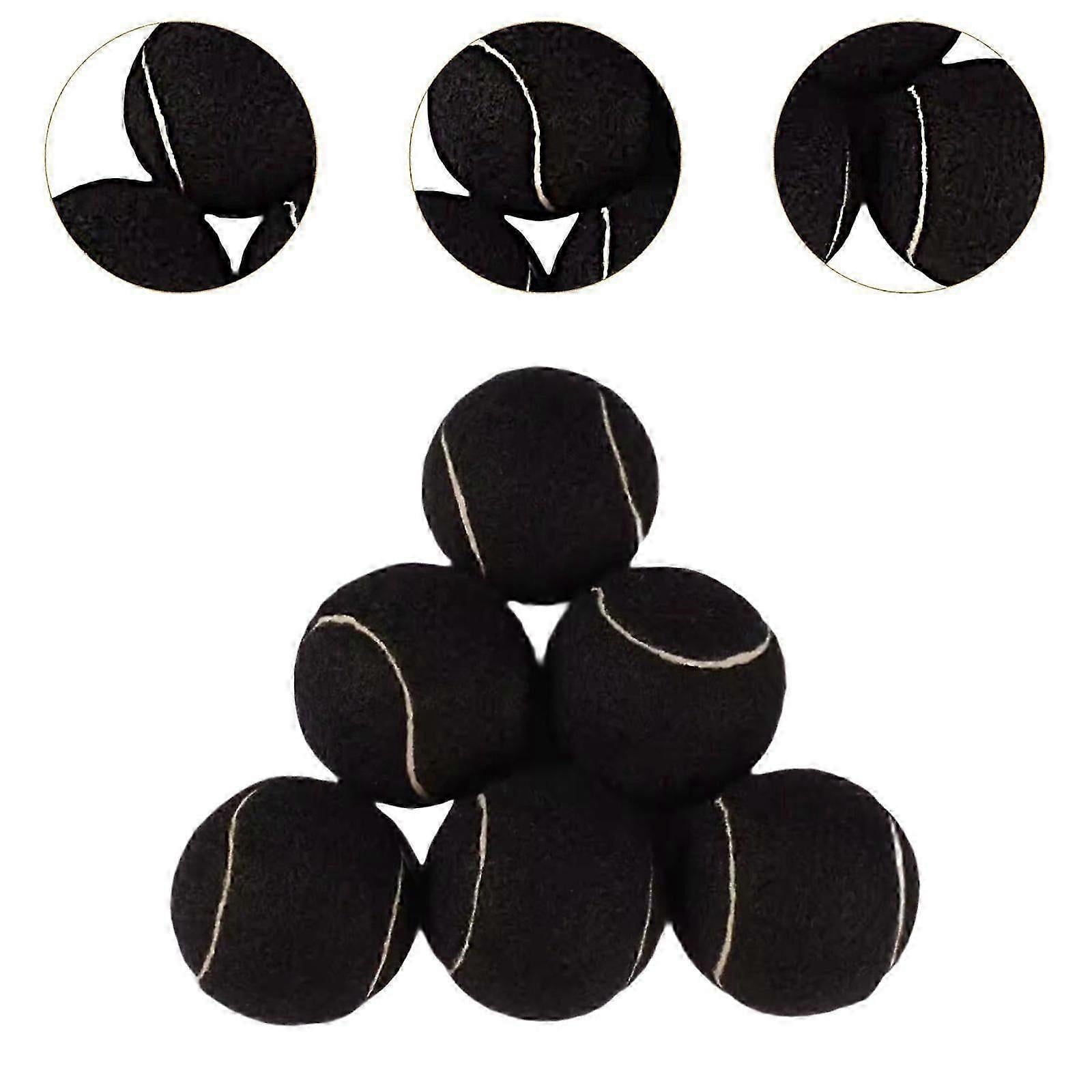 6x Tennis Balls Training Balls Dogs Tennis Balls Professional Elastic Balls Wear Resistant for Sports Beginners Entertainment