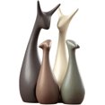 thumbnail image 2 of Wood Animal Ornament Porcelain Decoration Deer Ceramic Crafts Art Creative furnishings Ornaments Gift Family Matts, 2 of 5