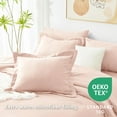 thumbnail image 4 of King Size Comforter Set Blush Pink, 7 Pieces Bed in a Bag King Comforter Set with Sheets, Bedding Set with Down Alternative Comforter, Fitted Sheets, Flat Sheets, Pillow Shams and Pillowcases, 4 of 18