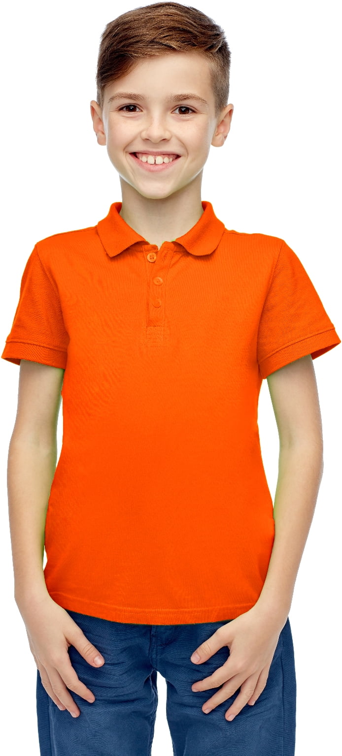 Boys orange polo Clearance