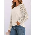 thumbnail image 3 of Trendy Tunic Pullover Tops with Thumb Holes Comfy Winter Sweaters  XL, 3 of 6
