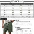 thumbnail image 3 of WTOBBY Men's Large Casual Loose Sports Shorts, Hawaiian Print Design, Beach Pants with Breathable Fabric for Summer Comfort,Blue L, 3 of 5