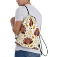thumbnail image 3 of Easygdp Fall Turkey Drawstring Backpack, Beach Sackpack, Travel Sackpack Lightweight for Sports, Gym, Travel, Swimming - Medium, 3 of 9