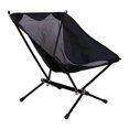 thumbnail image 4 of Outdoor Folding Chair Ergonomic Design Portable Camping Chair for Backpacking Hiking Beach Travel Picnic Black, 4 of 5