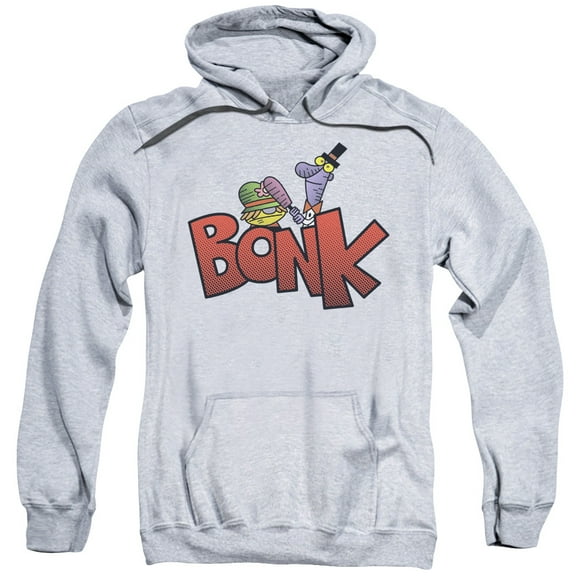 Dexter's Laboratory Men's  Bonk Hooded Sweatshirt Grey