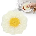 thumbnail image 2 of 1 Pc Dish Scrubber Non Scratch Dish Washing Scrubbers Reusable Household Cleaning Kitchen Tools for Dishwashing Washing Dishes Cookware Tubs Sinks, 4.72x4.72 Inch, Beige, 2 of 4