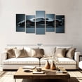 thumbnail image 2 of Elephant Stock Exotic Car Wall Art - Horizontal Multi Panel Canvas - Lobby Wall Decor - Transportation Multi Panel - Black And Blue Decor - 80" x 40", 2 of 8